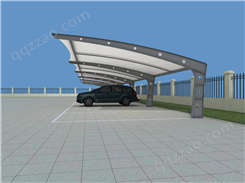 速兆膜结构 设计大型机动车停车棚 支持来图定制服务